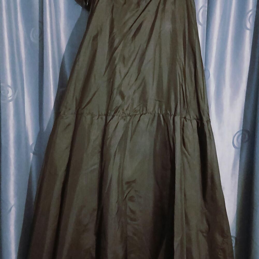 'Aidan Mattox' Spaghetti Strap Black Formal Dress Sz 6 - Picture 5 of 8